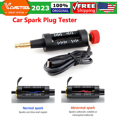 #ad In Line Spark Plug Tester Ignition System Coil Engine Auto Diagnostic Test Tool