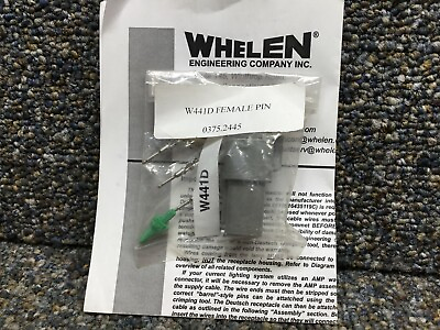 #ad Whelen W441D Deutsch Weatherproof Connector Kit with Pins 0375.2445