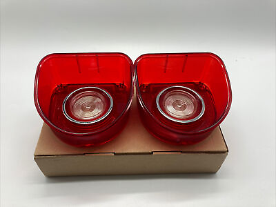 #ad 1968 68 Chevrolet Impala Rear Back Light Lamp Lens Set one Ring