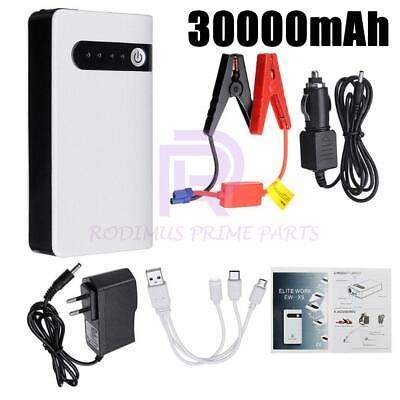#ad 30000mAh Mini Car Emergency Start Power Supply Engine Battery Portable Charger