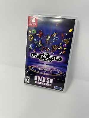 #ad SEGA Genesis Classics Nintendo Switch Game Complete In Box Tested Plays Great