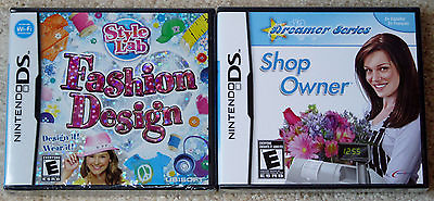 #ad Nintendo DS Lot Style Lab Fashion Design New Dreamer Series Shop Owner New
