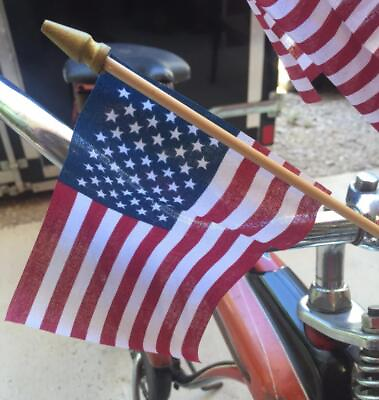 #ad #ad NOS Vintage Bicycle Bike US USA Flag Handlebar Display