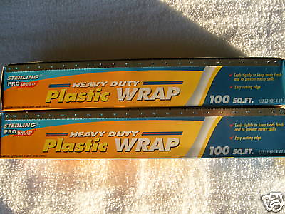 #ad Two Thin Plastic Wrap packages Brand New