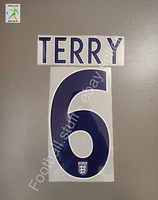 #ad NEW England WORLD CUP 2006 John Terry #6 Home Jersey Nameset Player Size