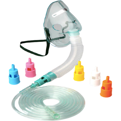 #ad Endure Adjustable Adult Oxygen Venturi Mask with Accessories Large Size