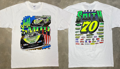 #ad #ad 2008 NOS Jeff Smith Dirt Late Model Tee White Unisex Shirt