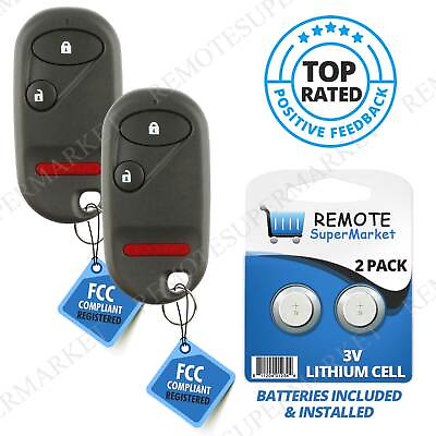 #ad 2 Pack NEW Keyless Entry Key Fob Remote For a 2003 Honda Element 2 BTN Fob