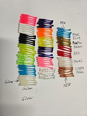#ad MINI TAILS YOU CHOOSE COLOR 100 TAILS $12.95 * see our ads for mini tail jigs*