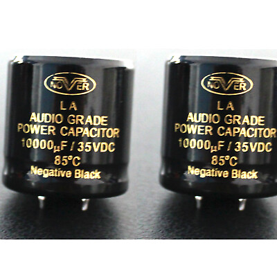 #ad 2pcs NOVER 10000UF 35V capacitor 35*35mm Audio Power HiFi Filter Capacitors