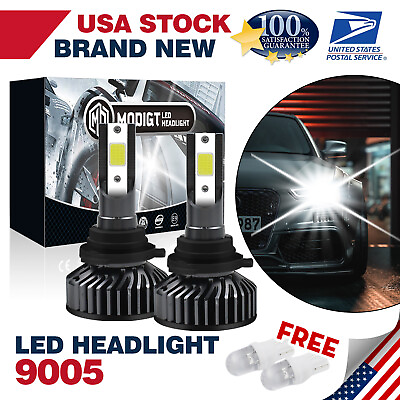 #ad 2X 9005 HB3 LED Headlight kit 6000K For 13 16 Ford Police Interceptor Utility