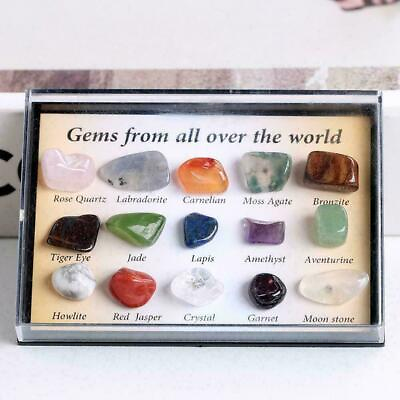 #ad Set of 15 Healing Crystal Natural Gemstone Reiki Chakra Stone Kits