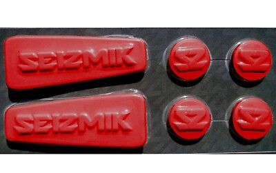 #ad Seizmik Weather Seal Caps for Pursuit Side View Mirrors Red 18074
