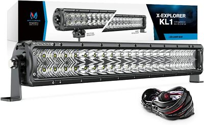#ad MICTUNING LED Light Bar 22 Inch 120W OffRoad Flood Spot Combo Driving Light Wire