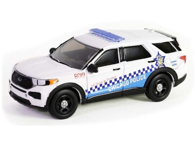 #ad 2019 Ford Police Utility Chicago Police 1:64 Scale Model Greenlight 43030D
