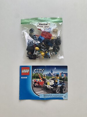 LEGO City #60006 Police ATV 100% COMPLETE with Rare Retired 2013