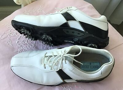 #ad Footjoy Golf Shoes White Black 9 M