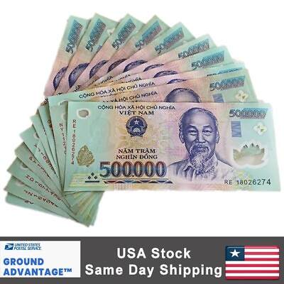 #ad One Million Vietnam Dong Banknote 2x500k VND 500000 Vietnamese Dong 1 Million
