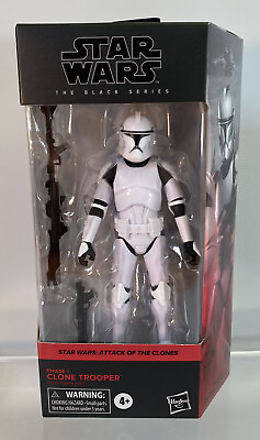 #ad Star Wars Black Series Phase 1 Clone Trooper 6” Attack Clones #02 Complete Open