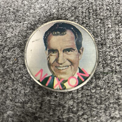 #ad Nixon Agnew Campaign Flasher Pin Vintage Lenticular Political
