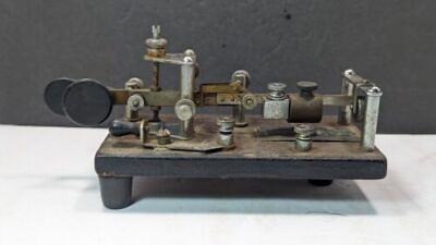 #ad Vintage Signal Corps US Army Vibroplex Telegraph Key Type J 36 Morse Code