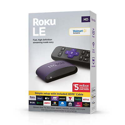#ad Roku LE HD Streaming Media Player with High Speed HDMI ® Cable and Simple Remote