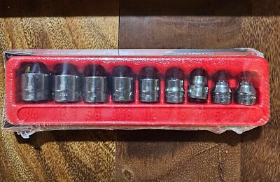 #ad New Snap on Tools 209RF 9pc 3 8quot; Dr SAE 12pt Chrome Low Profile Socket Set