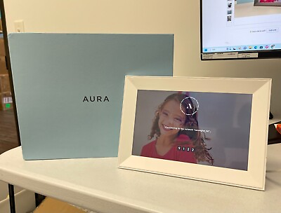 #ad New Aura Carver 10quot; Wifi Digital Photo Picture Video Frame unlimited storage USA
