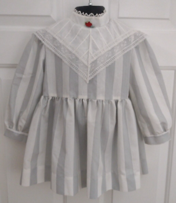 #ad #ad Vintage Girls Bonnie Jean Dress Size 4 Union Made Label Lace Trim Collar