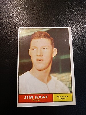 #ad #ad 1961 Topps Jim Kaat #63 Minnesota Twins EX