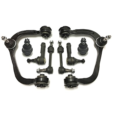 #ad 8 Pc Control Arms amp; Ball Joints Outer Tie Rods Sway Bar for Ford F 150 04 05 4WD