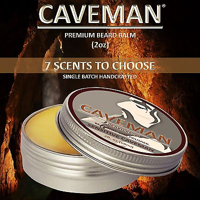 #ad Hand Crafted Caveman® 2 oz Beard Balm Beard Conditioner 7 Scents to Choose BAG