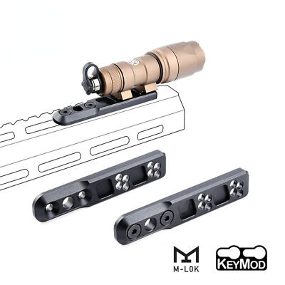 #ad Tactical Offset Scout Light Mount for Mlok Keymod M300 M600 Flashlight Adapter