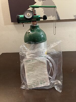 #ad Aluminum Oxygen Cylinder Tank Empty Includes Tank Regulator Wrench amp; Cannula