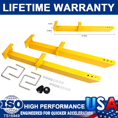 #ad #ad Super Performance 770501 Yellow Universal Traction Rod Bars Kits 28quot; Length Pair