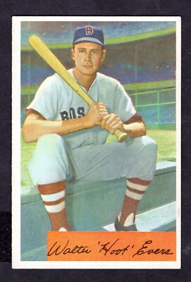 #ad 1954 BOWMAN WALTER HOOT EVERS CARD NO:18 NEAR MINT CONDITION