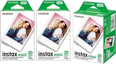 #ad 60 NEW Fujifilm Instax Mini Instant Film Sheets For Fuji Mini 9 11 12 90 Cameras