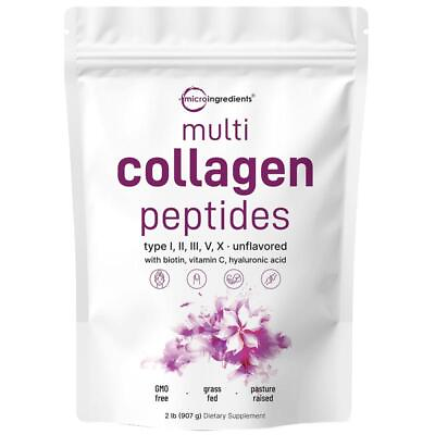 #ad Multi Collagen Peptides Powder Hydrolyzed Protein Peptides Type IIIIIIVX