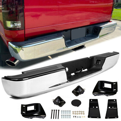 #ad #ad For 04 08 Dodge RAM 1500 2500 3500 HD New Chrome Rear Step Bumper Assembly