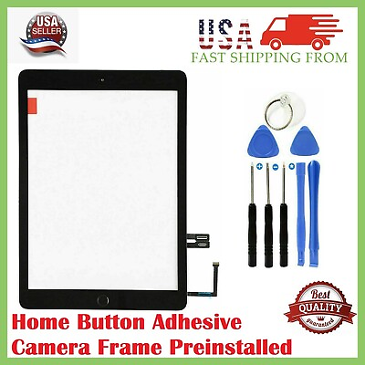 #ad For iPad 6 6th Gen A1893 A1954 Touch Screen Digitizer Replacement IC Black
