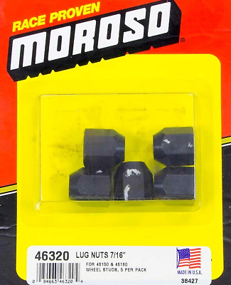 #ad Moroso Wheel Lug Nut 46320 Drag Race 7 16quot; 20 Open 60deg Cone Seat 5pcs