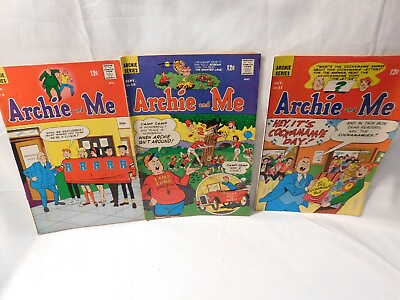 #ad Archie and Me Comic Books 1966 Issues 9 10 and 11 Lot of 3 Vintage