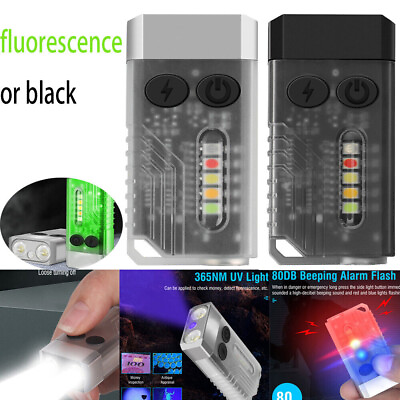 #ad #ad BORUiT V10 Mini LED Flashlight Keychain1000lm USB Rechargeable UV Torch Magnetic