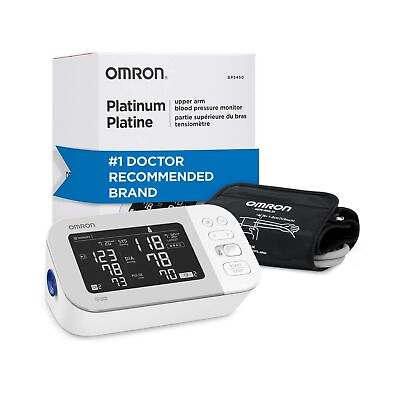 #ad Omron Platinum Blood Pressure Monitor Premium Upper Arm Cuff Digital Blueto...