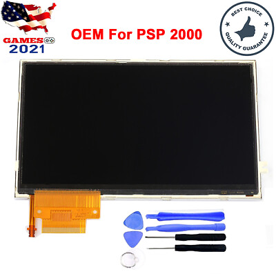 #ad New LCD Screen Backlight Display Replacement W Tool For Sony PSP 2000 2001 Slim