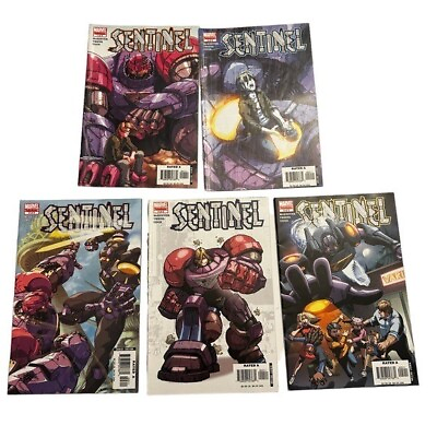 #ad Marvel Sentinel set of 5 vintage comic books limited series rated A