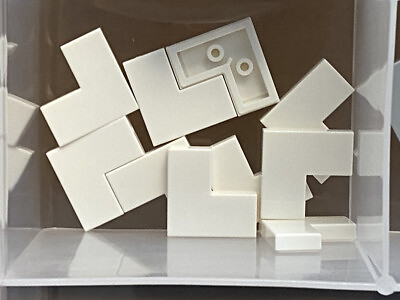 #ad LEGO Parts White Tile 2 x 2 Corner No 14719 QTY 10