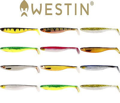 #ad #ad Westin ShadTeez Slim Pike Perch Zander Predator Fishing Soft Lure 7.5cm amp; 10cm