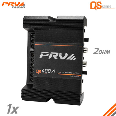#ad PRV Audio QS400.4 2Ohm Compact 4 Channel Digital Class D Full Range Car Amp 400W