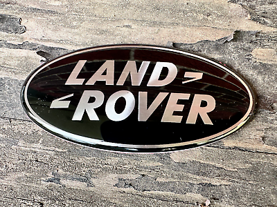 #ad LAND ROVER FRONT GRILLE BADGE GLOSS BLACK EMBLEM BLACK BADGE RANGE ROVER
